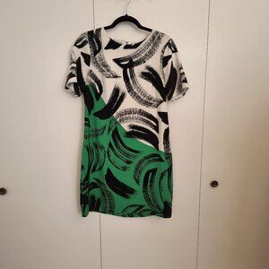 NWOT Vince Camuto Brushstroke Sheath Dress Sz 8